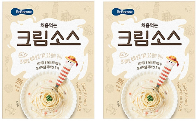 베베쿡 처음먹는 덮밥 소스, 크림, 200g, 2개