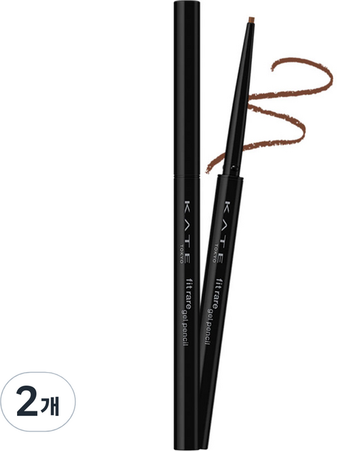 케이트 핏 레어 젤 펜슬 0.08g, BR-1 젤브라운, 2개