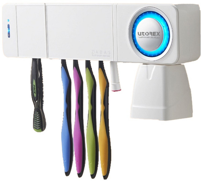 유토렉스 자바스 벽걸이 헤드형 칫솔 살균기 UTC-52AW, UTC52AW, 혼합색상