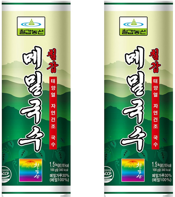 칠갑농산 메밀국수, 1.5kg, 2개