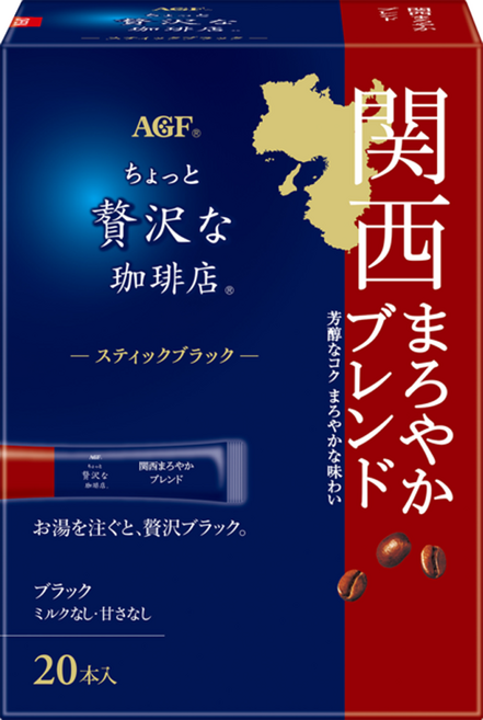AGF 微奢華咖啡店 贅沢咖啡 黑咖啡, 2g, 20條, 1盒