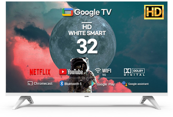 시티브 HD LED 구글 안드로이드 os 11 TV 화이트, 80cm(32인치), MM3200SP, 스탠드형, 고객직접설치