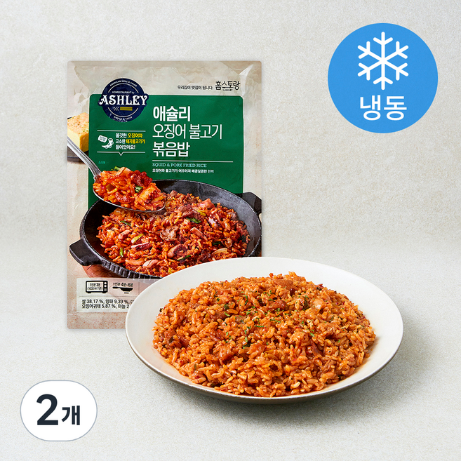 애슐리 오징어불고기 볶음밥 2개입 (냉동), 460g, 2개