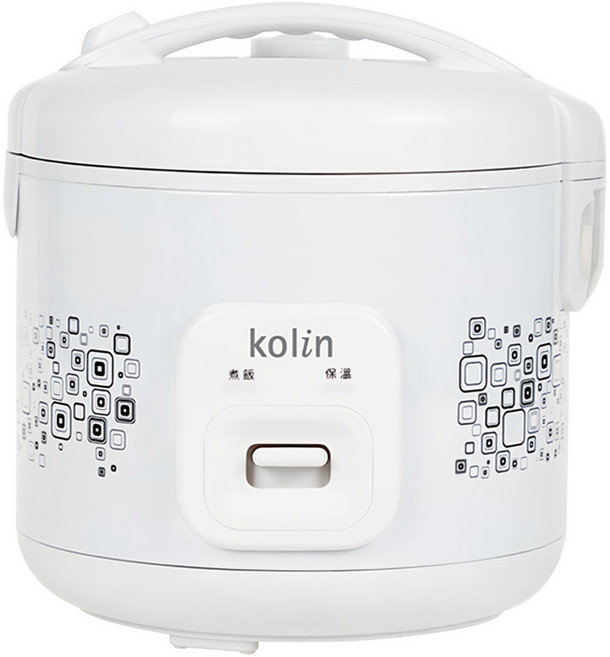 Kolin 歌林 10人用 不鏽鋼內鍋 可分離式內蓋 電子鍋 熱板加熱 700W 3級能源效率 白色 KNJ-SD2455