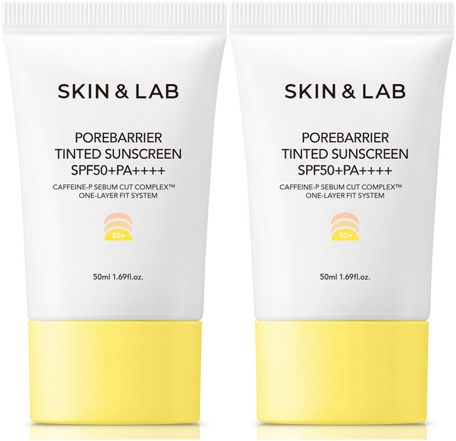 스킨앤랩 포어베리어 틴티드 선스크린 SPF50+ PA++++, 50ml, 2개