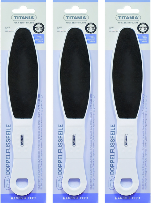 티타니아 샌드 풋파일 각질제거기, 1개입, 3개