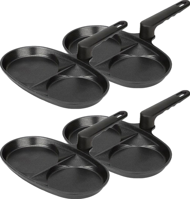 키친아트 휴브 2구 프라이팬, 24.7cm, 4개