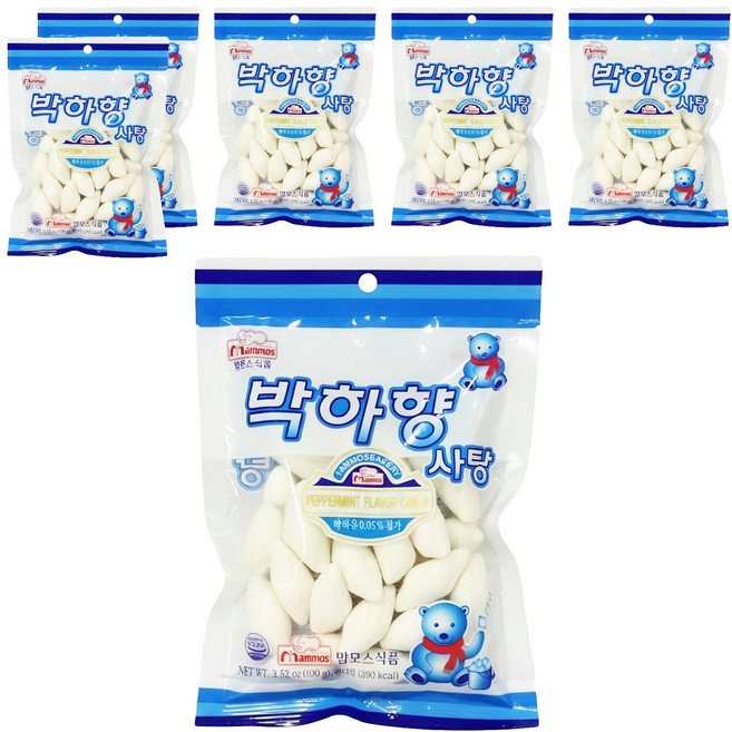 mammos 菱形薄荷糖, 100g, 6包