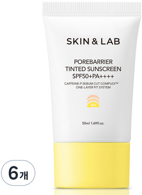 스킨앤랩 포어베리어 틴티드 선스크린 SPF50+ PA++++, 50ml, 6개