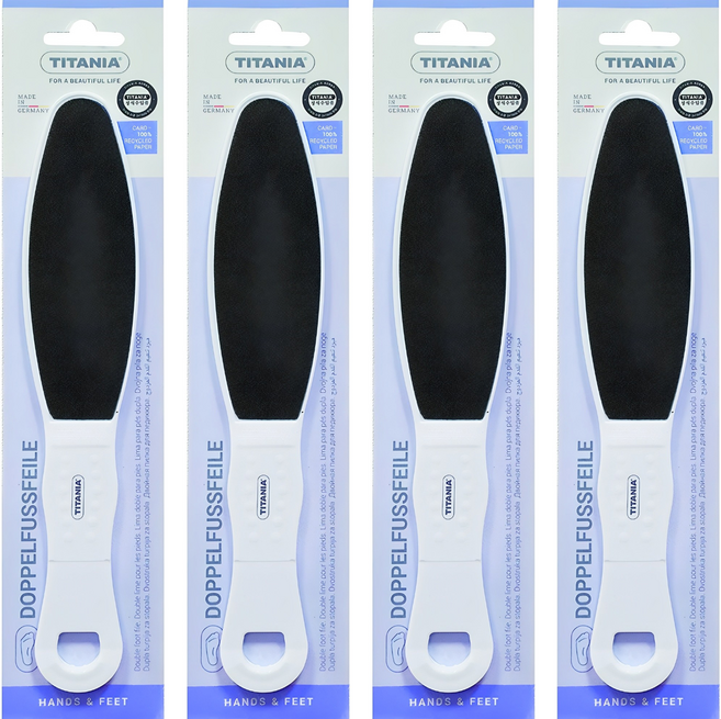 티타니아 샌드 풋파일 각질제거기, 1개입, 4개