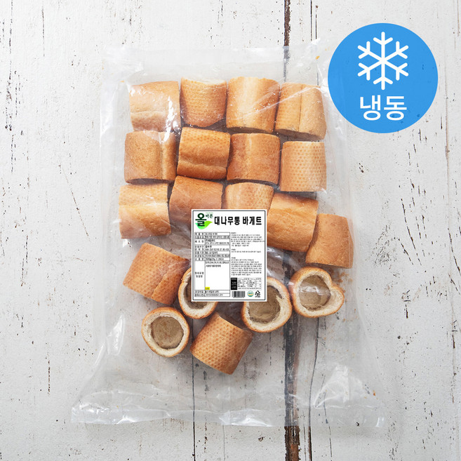 우리밀 대나무통 바게트6cm (냉동), 500g, 1개