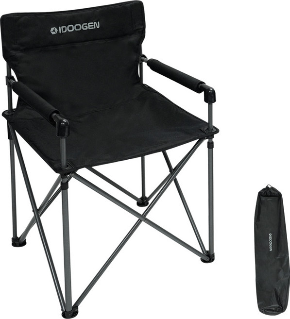 아이두젠 마초 미드 캠핑체어 C200, 블랙, 1개