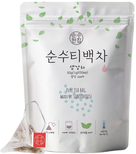순수한집 생강차 삼각티백, 1g, 50개입, 1개