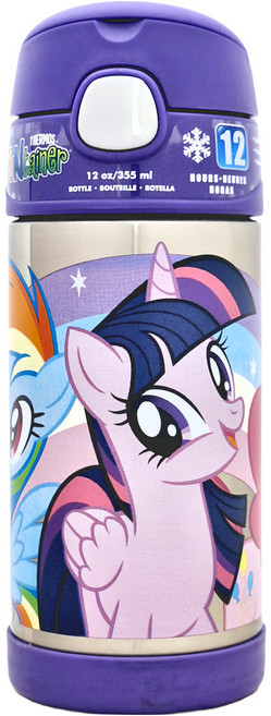 THERMOS 膳魔師 保溫瓶 MY LITTLE PONY 304不鏽鋼瓶身, 彩虹小馬, 355ml, 1個