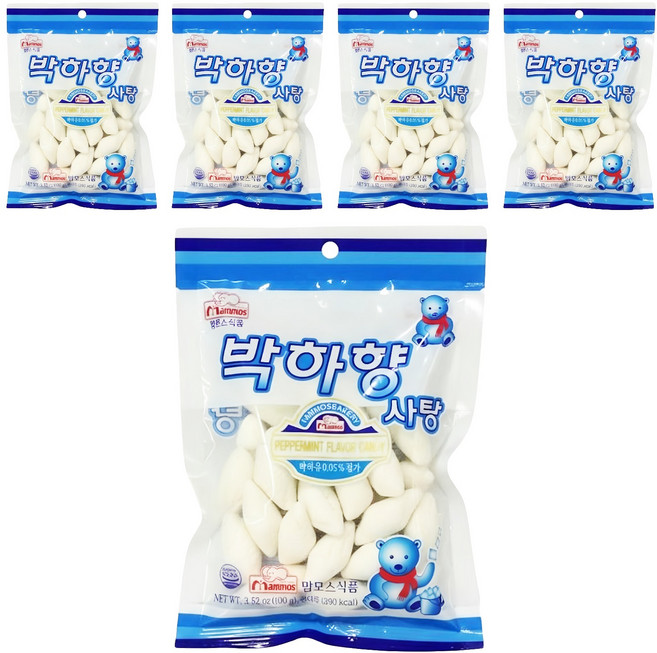 mammos 菱形薄荷糖, 100g, 5包