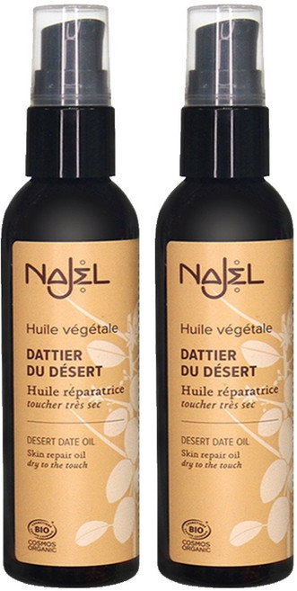 NAJEL 台灣公司貨 法國沙漠椰棗按摩護理油 臉 + 身體 + 頭髮用, 80ml, 2瓶