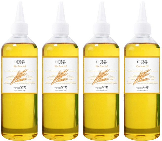 맑을담 미강유 오일, 300ml, 4개