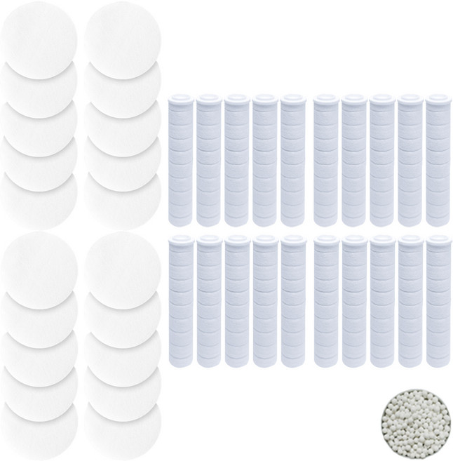 필터클래스 아토젯 샤워기 호환 염소완화필터 10개 + 헤드필터 10개, 2개