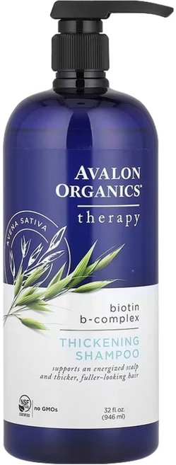 아발론오가닉스 테라피 바이오틴 비 콤플렉스 티크닝 샴푸, 946ml, 1개 - 쿠팡