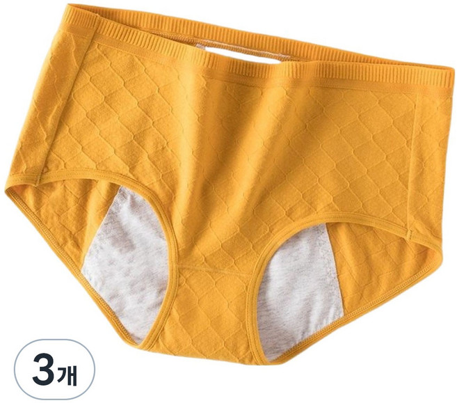 행복드림 편리한 누설방지 향균 방수 요실금 안심 팬티 베이지, 대형, 3개, 1매입
