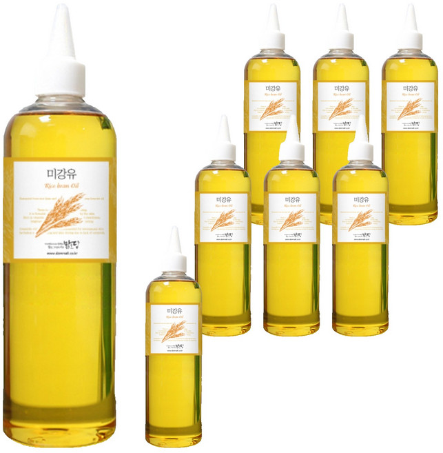 맑을담 미강유 오일, 500ml, 8개