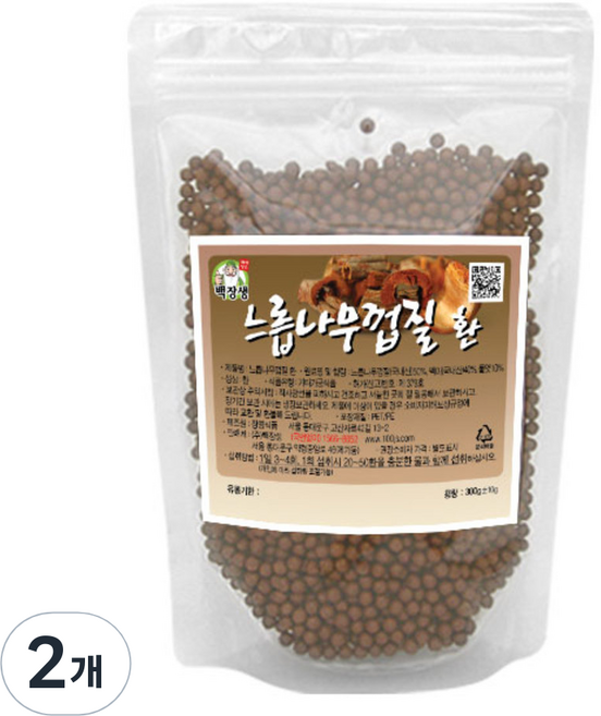 백장생 느릅나무껍질 환, 2개, 300g