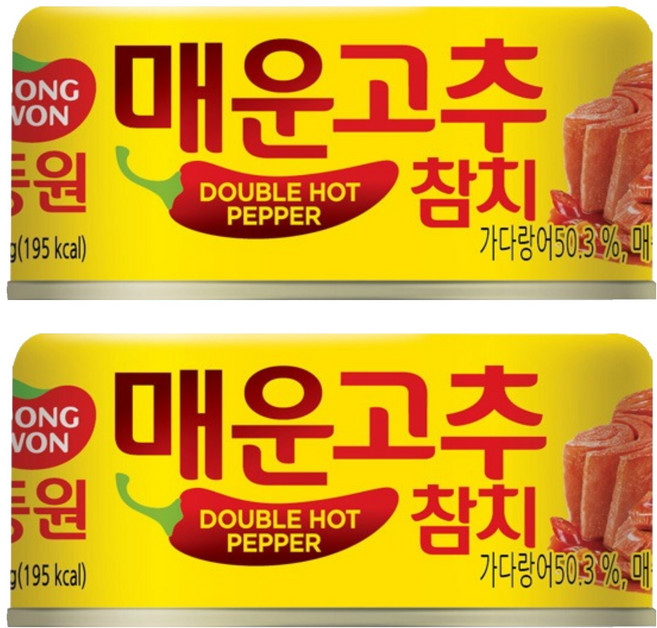 동원 매운 고추참치, 150g, 2개
