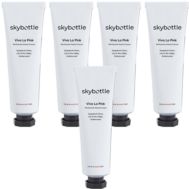 스카이보틀 퍼퓸 핸드크림 비바라핑크, 50ml, 5개
