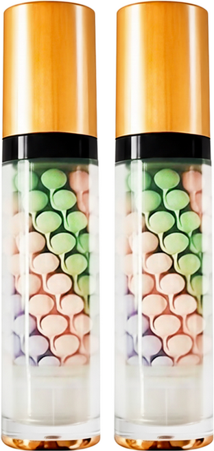 E.L.G 依洛嘉 3色彩虹隔離霜, 粉色/綠色/紫色, 2瓶