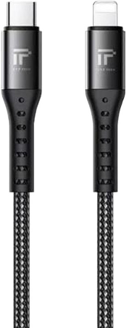 I.T.F TECH 快充數據線 C to lightning 1.2m 27W大功率, 1條, 黑色