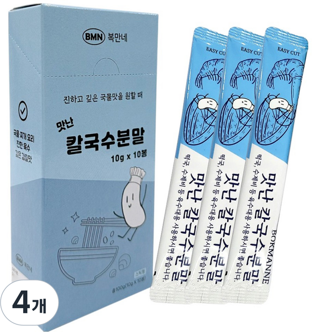 복만네 맛난 칼국수 분말, 100g, 4개