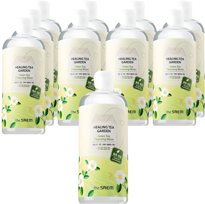 더샘 힐링 티 가든 그린티 클렌징 워터, 500ml, 10개