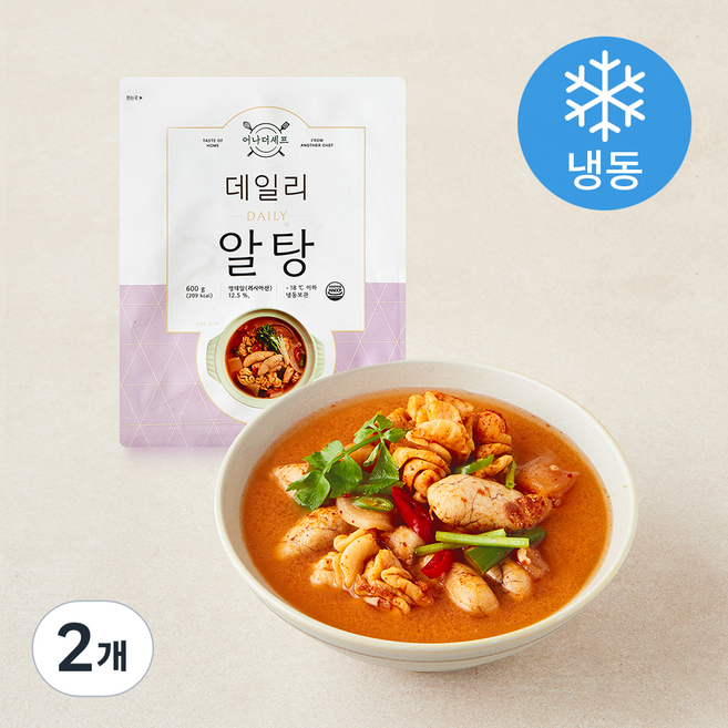 어나더쉐프 데일리 맛있는 알탕 (냉동), 600g, 2개