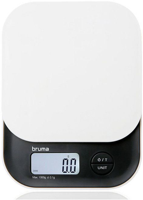 브루마 디지털 주방저울, 1kg, 블랙+아이보리, LS350
