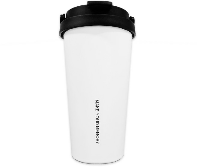 꼼꼬미 버킷텀 냉온 텀블러, 쿨화이트, 500ml, 1개