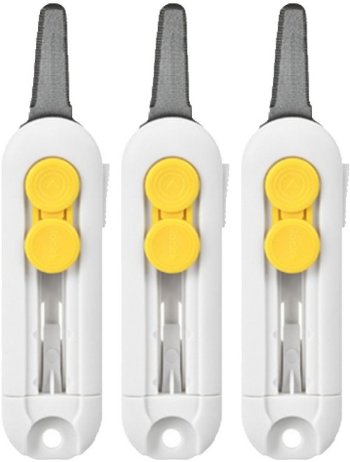 일상속반짝 자석 안전한 택배칼, 화이트, 3개