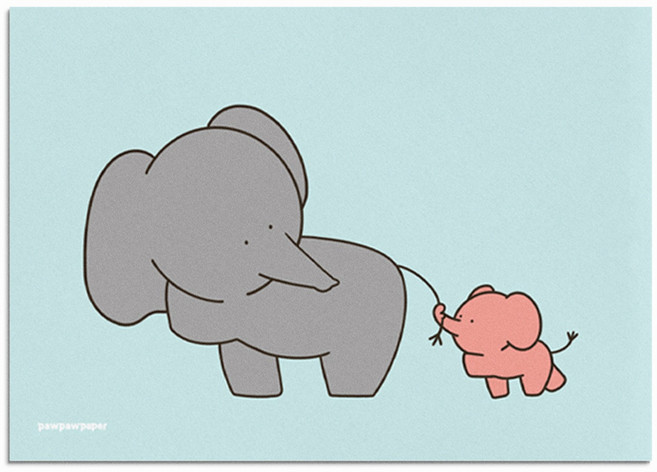 동물 포스터 코끼리