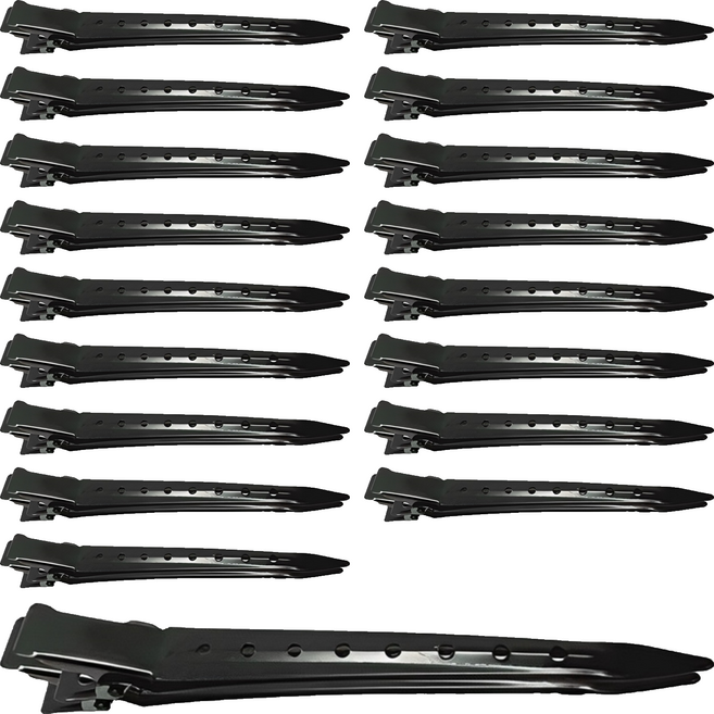 아이코어스 헤어집게핀 9cm, 블랙, 18개