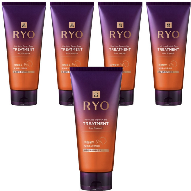 려 자양윤모 9EX 탈모증상전문케어 모근강화 헤어트리트먼트, 330ml, 5개