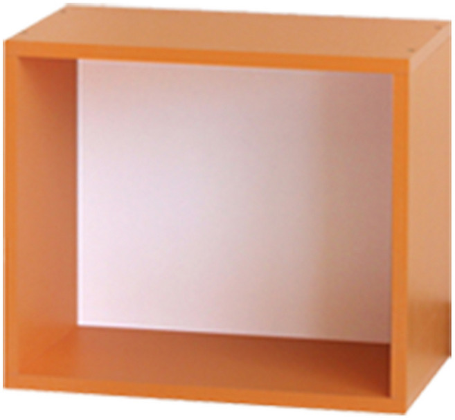 양지가구 공간박스 책장, 오렌지, 1단