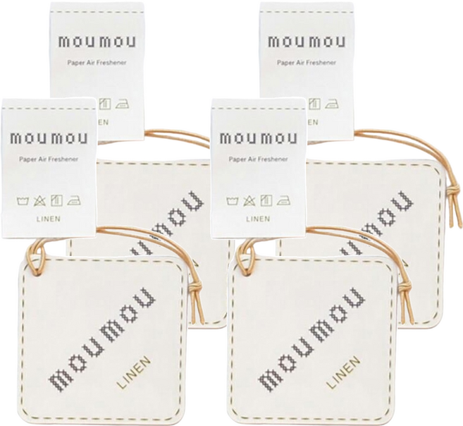 DAIKO 大香 mou mou LINEN 亞麻 Mumu 吊掛式香氛片, 4個, 7.6g