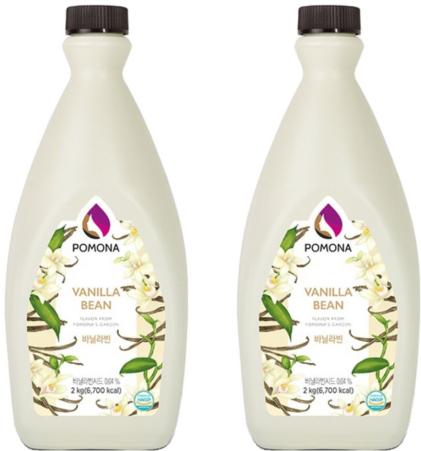 포모나 바닐라빈 소스, 2kg, 2개