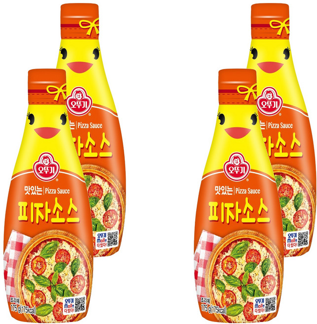 오뚜기 맛있는 피자소스, 175g, 4개