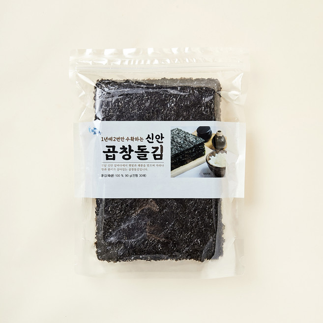 씨위드스낵 신안 곱창 돌김 30매, 90g, 1개입, 1개