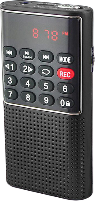 Dennys 丹尼斯 SD MP3 FM迷你錄音喇叭, MS-K588, 黑色