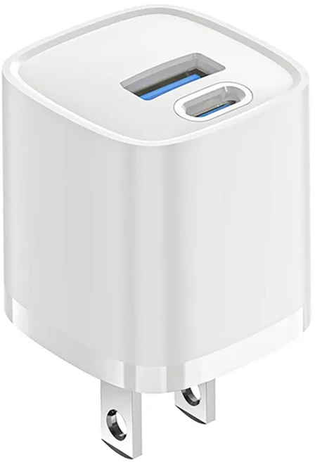 Kyhome 30W PD雙孔快充頭 Type-C + USB-A, 1個, 白色