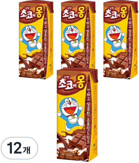 초코에몽, 190ml, 12개 - 쿠팡