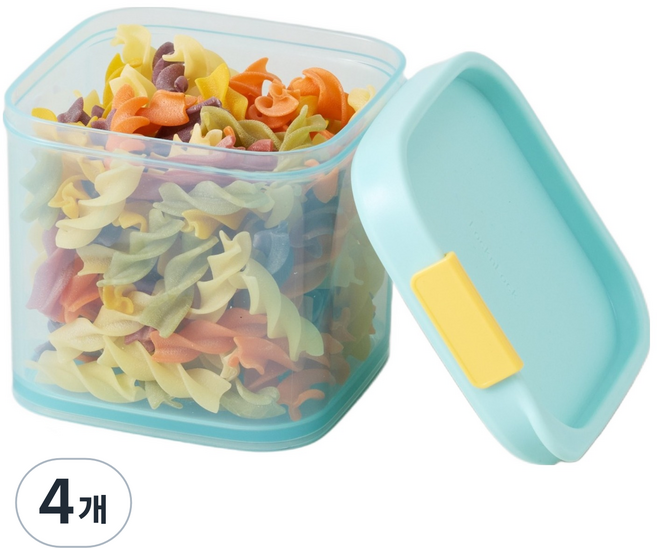 락앤락 프리저핏 도어포켓 밀폐용기, 4개, 600ml