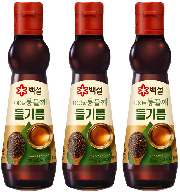CJ BEKSUL 白雪 全優質紫蘇籽油, 320ml, 3個