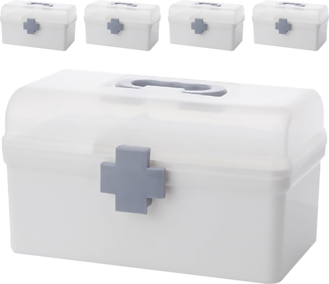 小麥購物 緊急醫藥箱 C511 小 白色 222g, 5個